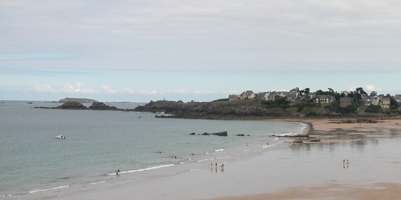 L’estran de la plage de Longchamp à Saint Lunaire