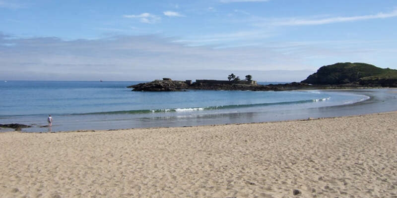 L’estran de la plage du Port Hue à Saint-Briac